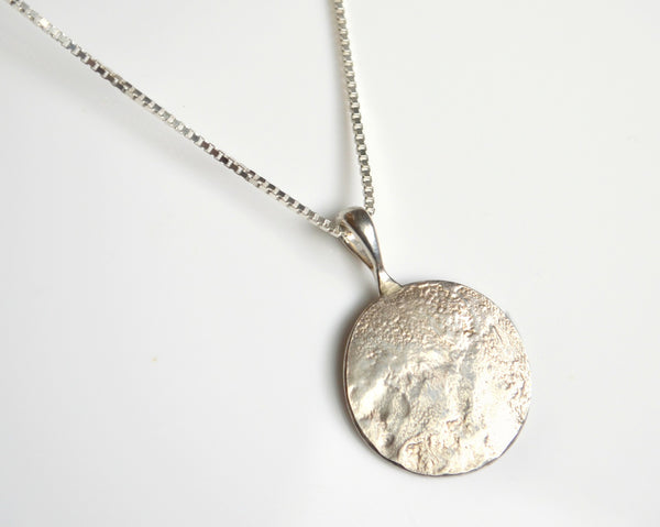 Small Luna Pendant in Sterling Silver