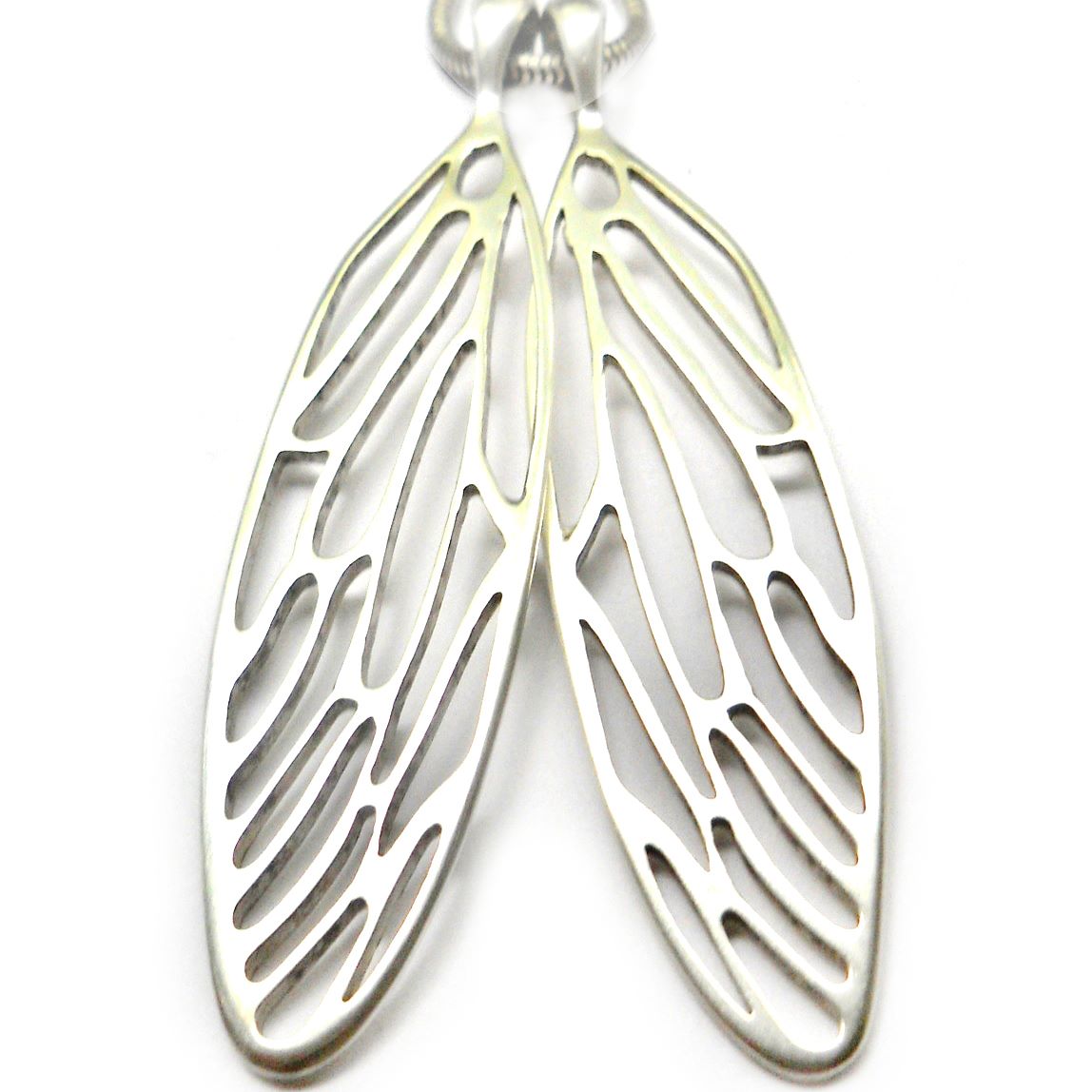 Extra Large Cicada Wings in Sterling Silver