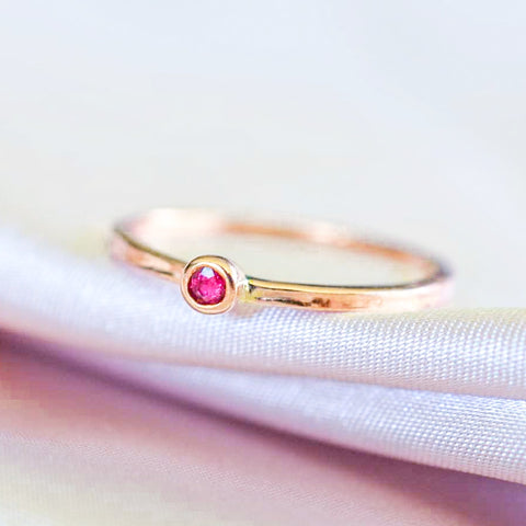 Ruby Stack Ring in 9ct Yellow Gold