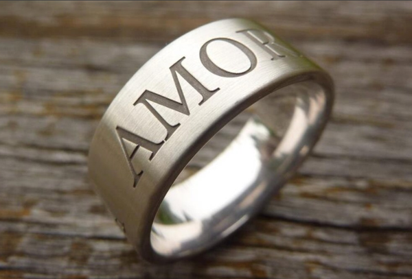 Personalised Ring in Sterling Silver