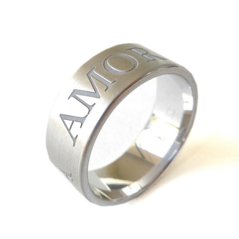 Personalised Ring in Sterling Silver