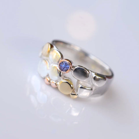 Galaxy Pebble Ring - Gemstone